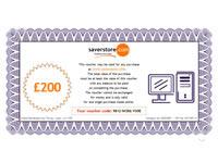 SaverValue andpound;200 saverstore.com Gift Voucher