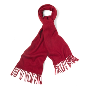 Savile Row Berry Cashmere/Wool Scarf