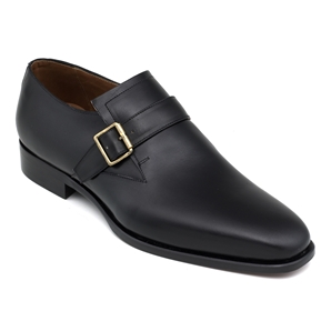 Black Monk Slip-On Men` Shoe