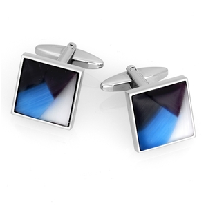 Blue Cat Eye Cufflink