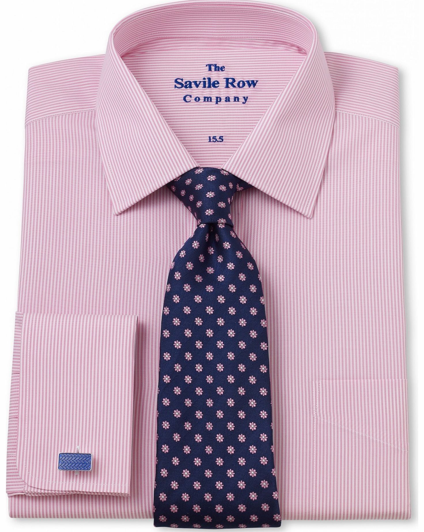 Pink Fine Stripe Classic Fit Shirt 15``