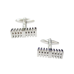 Savile Row Cut out Cube Bar Cufflink