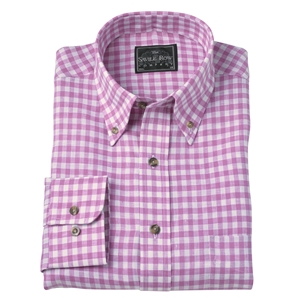 Fuchsia Gingham Linen Check Shirt