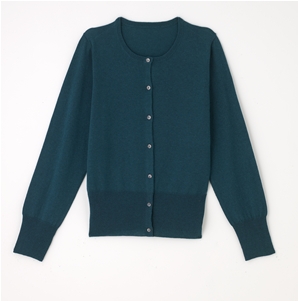 Peacock Green Jessica Cardigan Cashmere