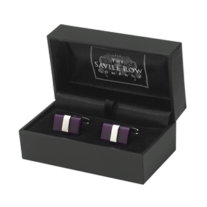 Purple Cat` Eye Cufflinks