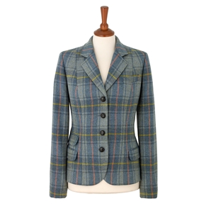 Teal Gabriele Check Jacket