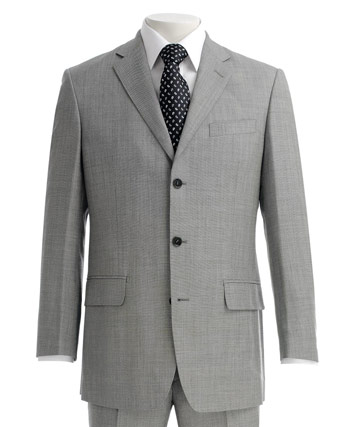 Savoy Taylors Guild Mens Suit Savoy Taylors Guild Grey Sharkskin