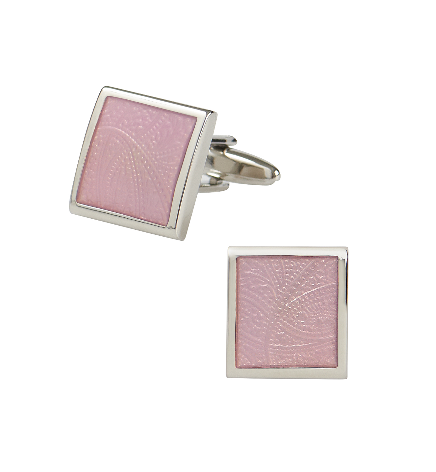 Pink Paisley Cufflinks