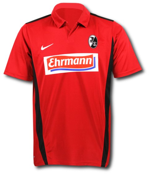 SC Freiburg Nike 2010-11 SC Freiburg Nike Home Football Shirt