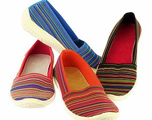 Stripy Stretch Shoes