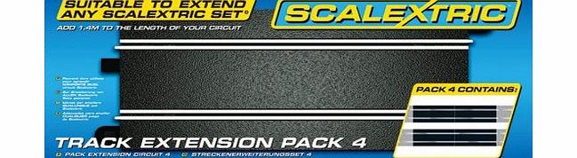 Scalextric C8526 Track Extension Pack 4 - Straights 1:32 Scale Accessory