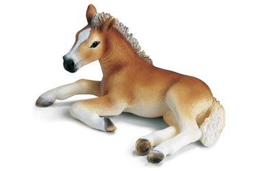 schleich Hafling Foal Lying