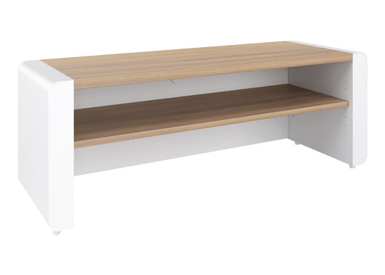 ELF-120 Open TV Stand - White Black