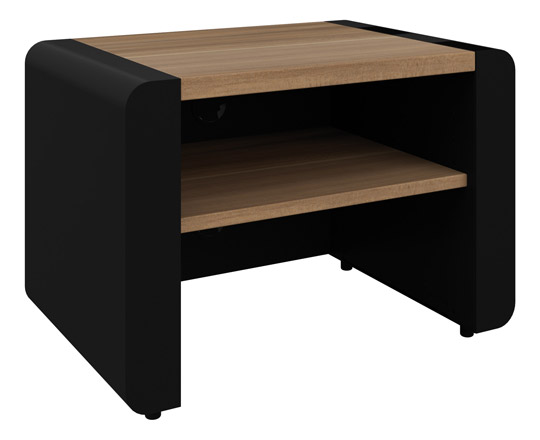 Schnepel ELF-60 Open TV Stand - Black White