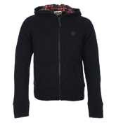 PL Free Navy Full Zip Hooded Sweater