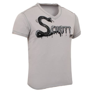 Snake Short Sleeved T-Shirt Light Grey