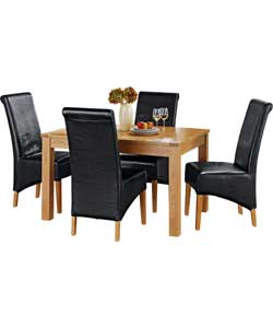 Cambridge Oak Effect Dining Table & 4