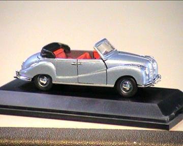 BMW 501 Cabrio. Light Metallic Blue. 1:43 Scale.