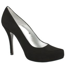 Schuh Female Michy Stiletto Court Suede Upper Evening in Black