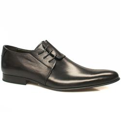 Schuh Male Sch Robin Side Lace Leather Upper Laceup in Black, Tan