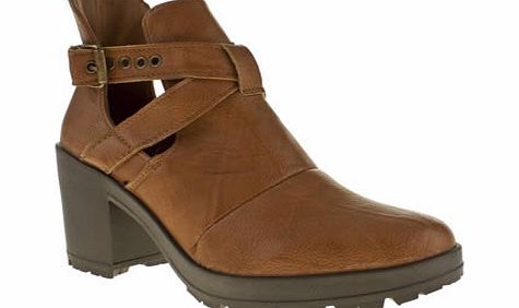 schuh Tan Expose Boots