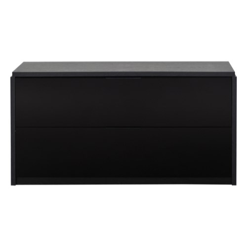 Sciae Kalinga 2 Drawer Chest in Dark Oak and Gloss