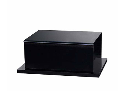 Sciae Marina High Gloss Black Bedside Table