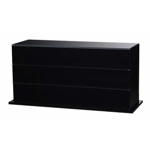 Sciae Moon Black 6 Drawer Chest