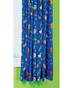 Pair of 66 x 54in Unlined Curtains - Blue