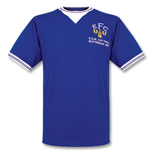 Score Draw 1985 Everton Home European Cup Winners Final shirt