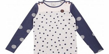 Dots T-shirt Blue `4 years,6 years,8 years,10