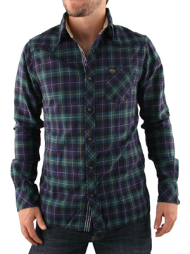 Scotch and Soda Green Check Shirt