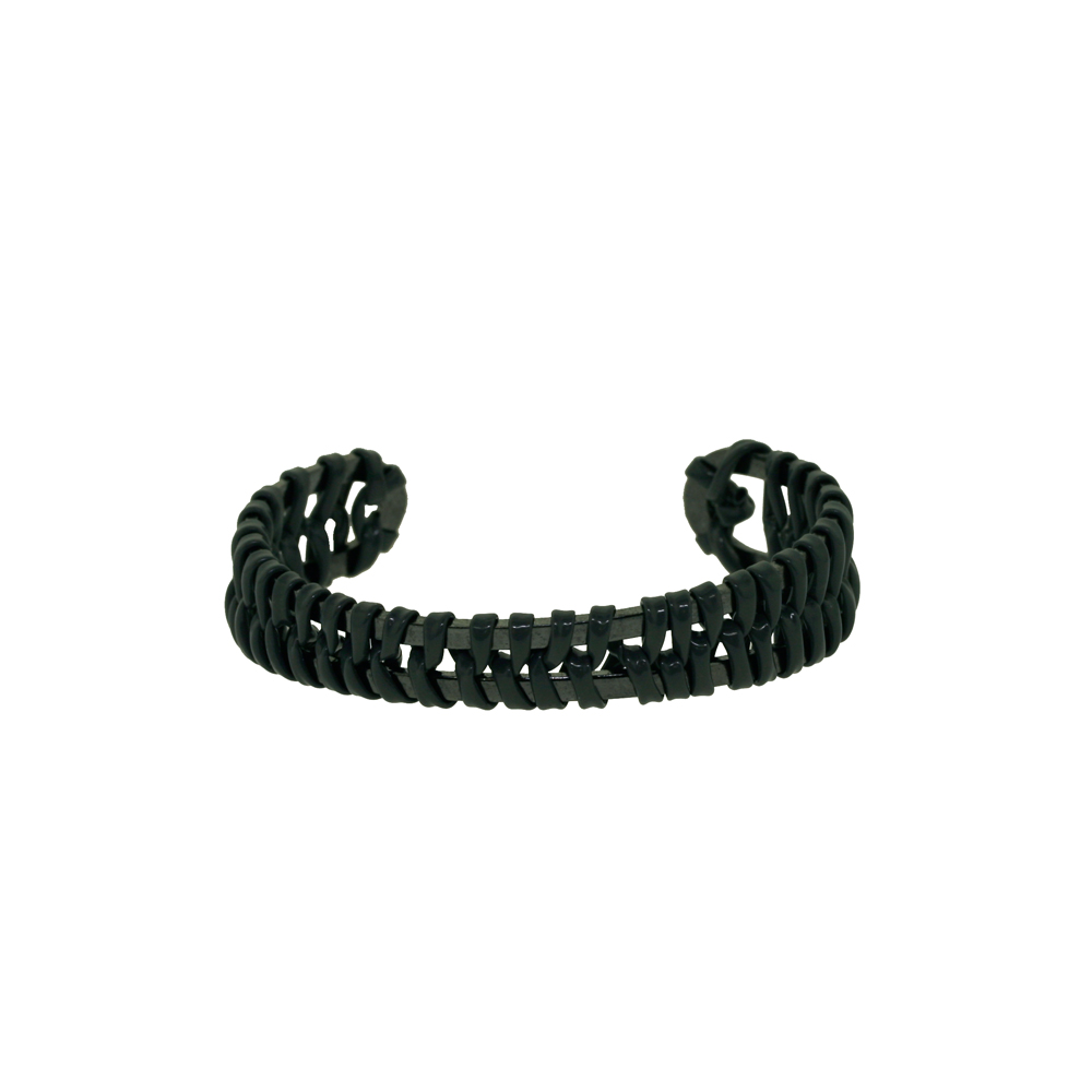 scoubidou Cuff - Dark Grey