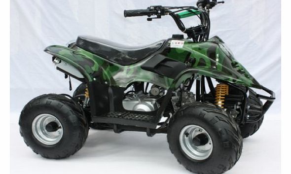 Scream Wholesale Scream 110cc 4 Stroke Quad - (THUNDER CAT) - GREEN CAMO w/ Reverse