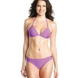 Seafolly Matt Separates Fixed Moulded Tri Bikini Top - Poison