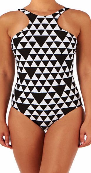 Seafolly Womens Seafolly Costa Maya High Neck Maillot