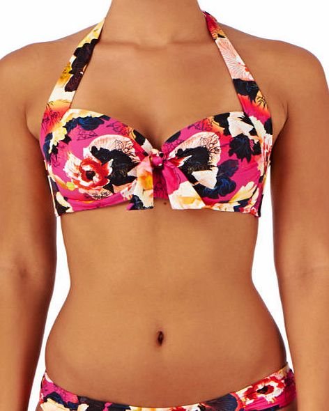 Seafolly Womens Seafolly Kabuki Bloom Soft Cup Halter