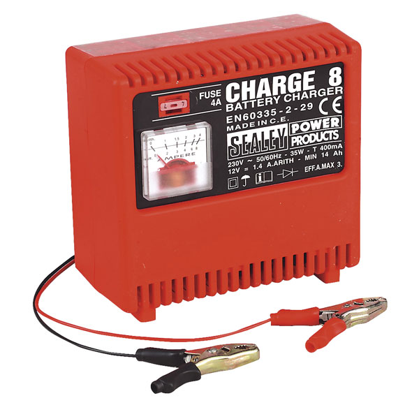 Sealey Battery Charger 12v 230v CHARGE8