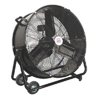 Industrial High Velocity Floor Drum Fan 24andquot 240V