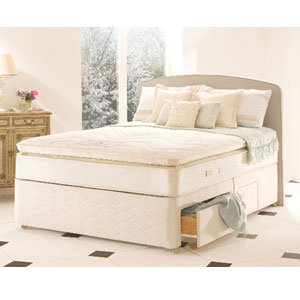 , Silver Romance, 4FT 6 Double Divan Bed