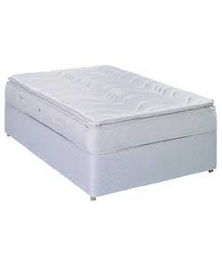 Aveley Silver Pillowtop Double Divan - Non Storage