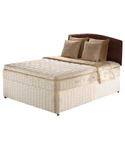 Gold Harlow Euro Top Kingsize Divan Bed