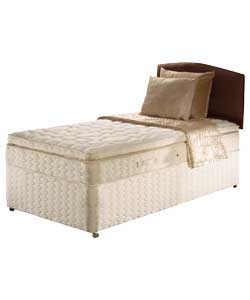 Gold Harlow Euro Top Single Divan Bed