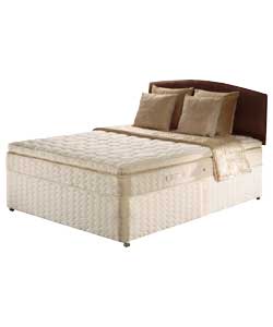 Gold Harlow Euro Top Superking Divan Bed