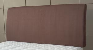 SEALY Neptune- Chocolate Suede finish- Double headboard (CLON)