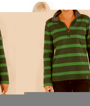 Seasalt jazz stripe half zip sweatshirt