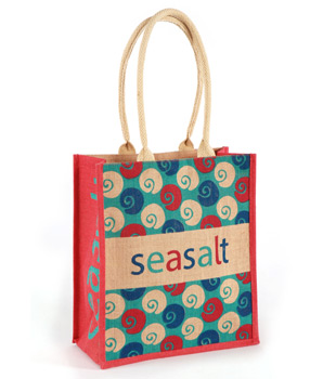 Seasalt shell spot jute bag