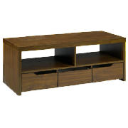 3 drawer TV Unit, Walnut effect