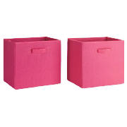 Seattle Kids Canvas 2 Drawer Set, Pink