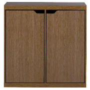 Seattle small sideboard, walnut effect